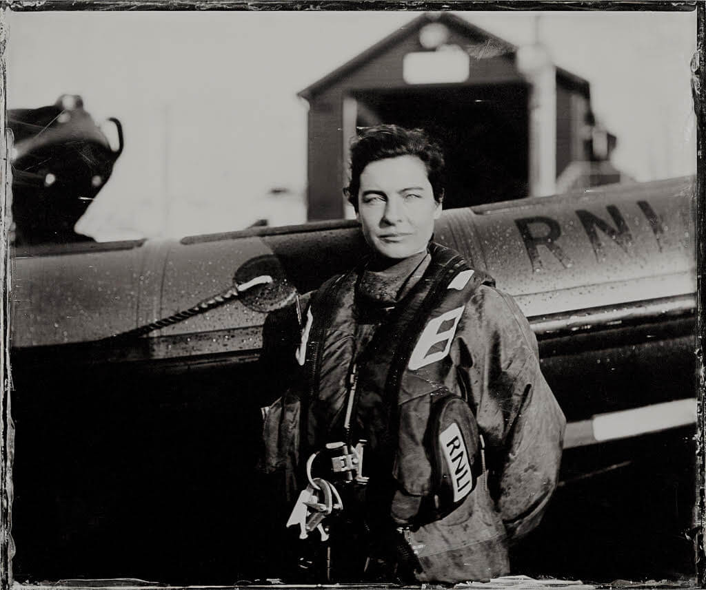 The Lifeboat Station Project: 10x12" Ambrotype by Jack LoweAlethea 'Leafy' Dumas, West Mersea RNLI Crew, Tuesday 3rd March 2015